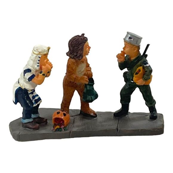 Lot Lemax Set 3 Halloween Miniature Figurines Haunted House Entrance Graveyard - Picture 11 of 12